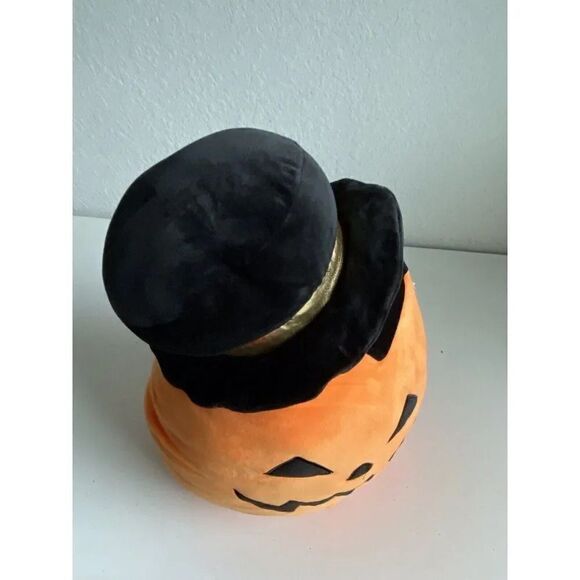 16” Squishmallows Riba Pumpkin Jack O Lantern With Hat Halloween Soft Plush NEW - Picture 9 of 10